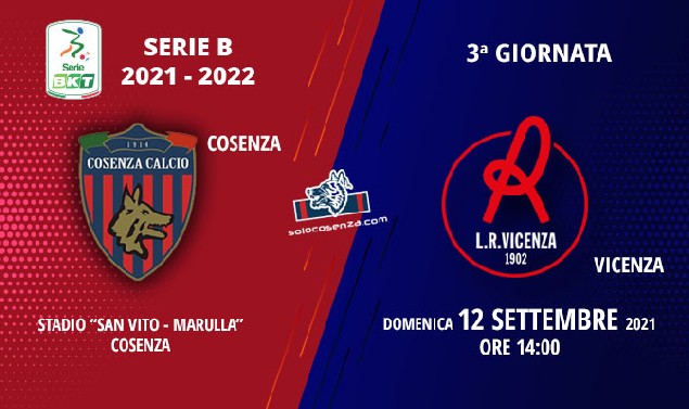 Cosenza-Vicenza: tutto sul match di domani pomeriggio al “Marulla”