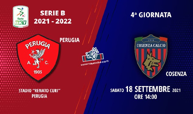Perugia-Cosenza: tutto sul match di domani pomeriggio al “Renato Curi”