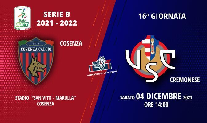 Cosenza-Cremonese: tutto sul match di domani pomeriggio al “Marulla”