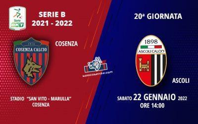 Cosenza-Ascoli: tutto sul match di domani pomeriggio al Marulla