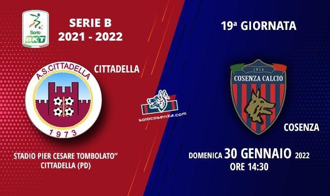 Cittadella-Cosenza: tutto sul match di domani pomeriggio