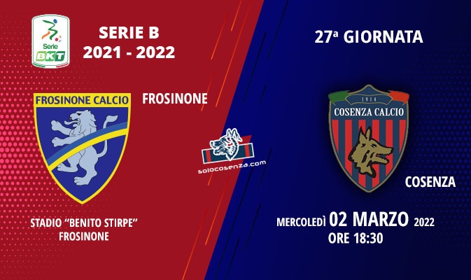 Frosinone-Cosenza: tutto sul match di domani pomeriggio al “Benito Stirpe”