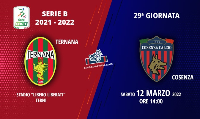 Ternana-Cosenza: tutto sul match di domani pomeriggio al “Liberati”