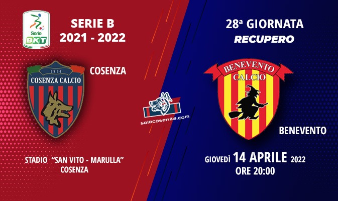 Cosenza-Benevento: tutto sul match di domani sera al “Marulla”