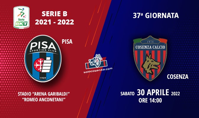 Pisa-Cosenza: tutto sul match di domani pomeriggio all'”Arena Garibaldi”
