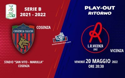 Cosenza-Vicenza: tutto sul match di domani sera al “Marulla”