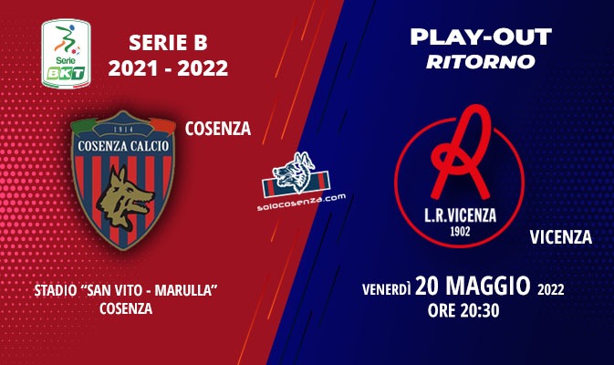 Cosenza-Vicenza: tutto sul match di domani sera al “Marulla”