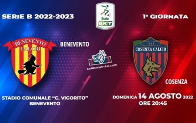 Benevento-Cosenza: tutto sul match di questa sera al “Vigorito”